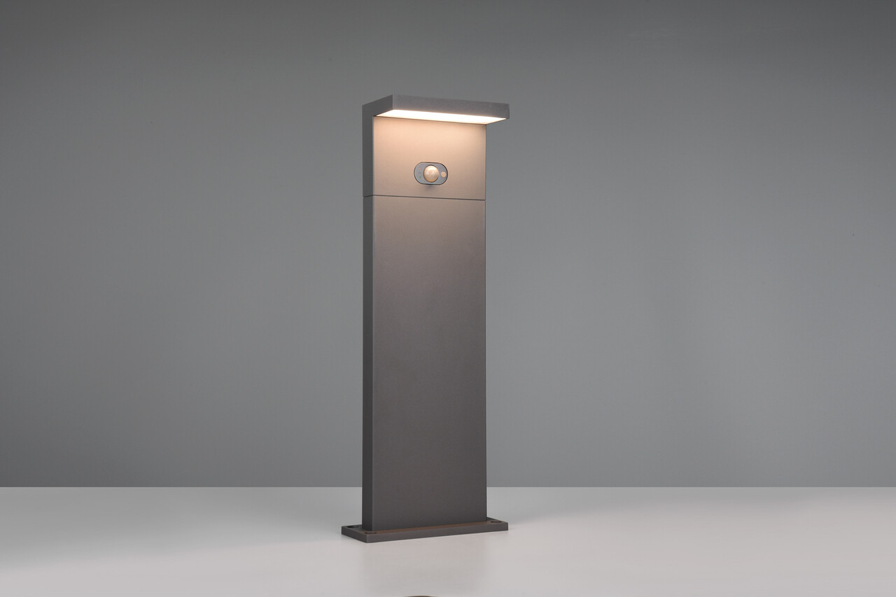 Lampadar de exterior Blyde, TRIO, 22x12x60 cm, 5W, 1x SMD LED, aluminiu, antracit - imagine 7
